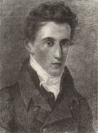 Дмитрий Веневитинов (1805-1827) - русский поэт-романтик пушкинской эпохи, философ и критик. Художественный портрет.