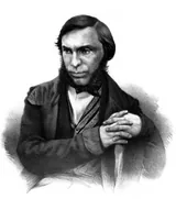 Эдуард Губер (1814-1847) - русский поэт немецкого происхождения. Художественный портрет.
